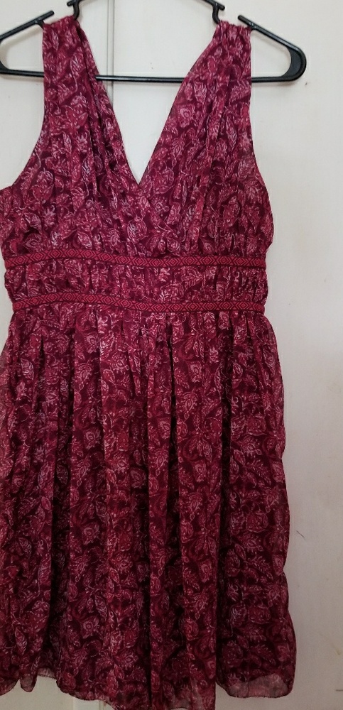 Burgundy dress